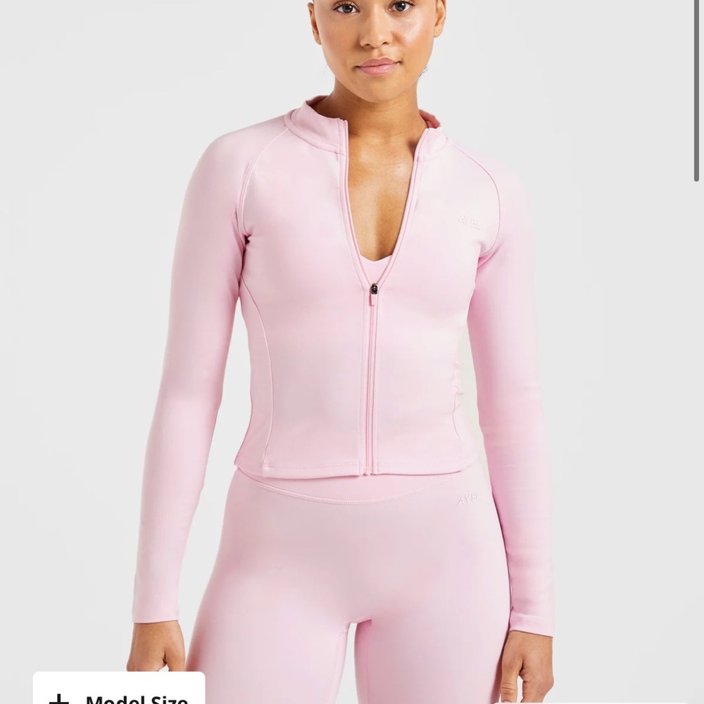 AYBL Women's Soft Pink Zip-Up Sweatshirt